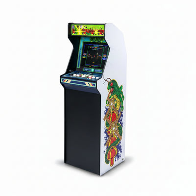 Arcade Cabinet Built for Home Gaming, 40 Games, 17-Inch LCD Screen, Trackball Controls, Full Size