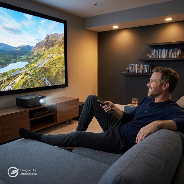4K Laser Home Theater Projector Built to Deliver Cinema Quality, 3500 Lumens, 300-Inch Display, HDR