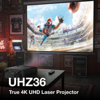 UHZ36 4K UHD Laser HDR Home Theater Projector - Black