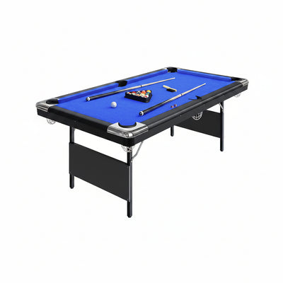 6 or 7 Ft Billiards Table, Portable Billiards Tables, Pool Tables for Full Size, Pool Table Set for Family Game Room, Adult Rrec Room, Basements, Man Cave or Garage