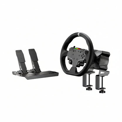 R3 Racing Wheel & Pedals Bundle Direct Drive Car Simulator Kit for PC | Incl. R3 3.9Nm DD Servo Base, 11-Inch ES Lite Racing Wheel, SR-P Lite Pedals, Table Clamp