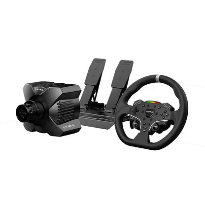 R3 Racing Wheel & Pedals Bundle Direct Drive Car Simulator Kit for PC | Incl. R3 3.9Nm DD Servo Base, 11-Inch ES Lite Racing Wheel, SR-P Lite Pedals, Table Clamp
