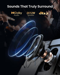 DBOX02 Laser Projector 4K GTV, 2450 ISO Lumens, Netflix Officially Licensed, Blu-Ray 3D, Home Theater Projector with Wifi and Bluetooth, HDR10+, 200-Inch Picture, 2X12W DTS:, Dolby Audio