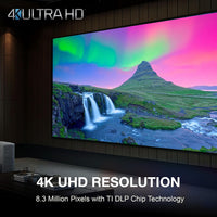 UHZ36 4K UHD Laser HDR Home Theater Projector - Black