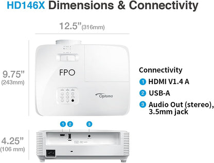 HD146X 1080P Full HD Vibrant Home Theater Projector